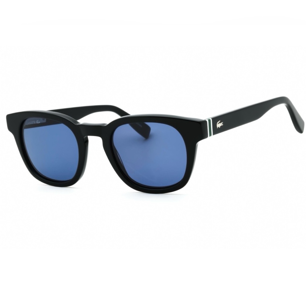 Lacoste Black Frame Sunglasses with Blue Lenses (NWT)